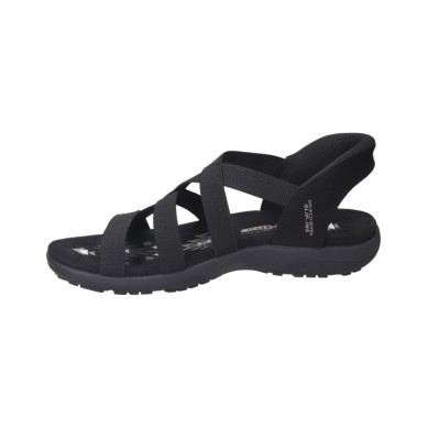 SANDALIA SKECHERS MUJER SLIP-INS 163460/BBK NEGRA