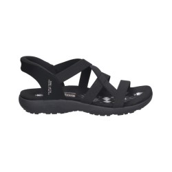 SANDALIA SKECHERS MUJER SLIP-INS 163460/BBK NEGRA