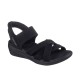 SANDALIA SKECHERS MUJER SLIP-INS 163524/BBK NEGRA