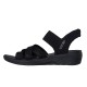 SANDALIA SKECHERS MUJER SLIP-INS 163524/BBK NEGRA