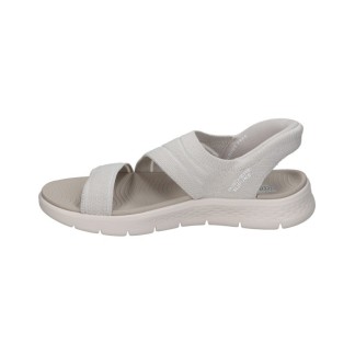 SANDALIA SKECHERS SIL-INS MUJER GO WALK FLEX SANDAL ENTICING 141482/NAT BEIGE CLARO