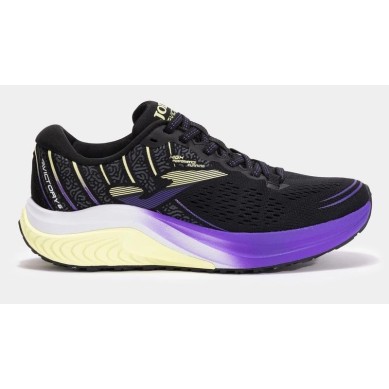 ZAPATILLA JOMA VICTORY MUJER 2501 NEGRA Y MORADA RUNNING