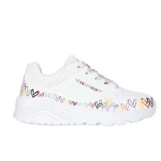 ZAPATILLA SKECHERS NIÑA BLANCA UNO LITE STREET 314091L/WMLT