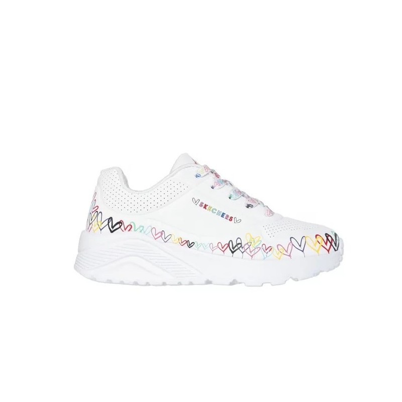 ZAPATILLA SKECHERS NIÑA BLANCA UNO LITE STREET 314091L/WMLT