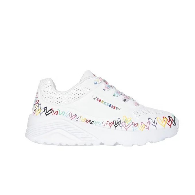 ZAPATILLA SKECHERS NIÑA BLANCA UNO LITE STREET 314091L/WMLT