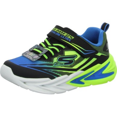 ZAPATILLA SKECHERS 400139L/BBLM LUCES NIÑO AZUL