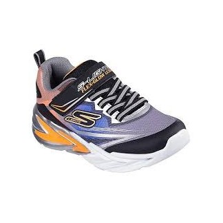 ZAPATILLA SKECHERS 400139L/BKSL LUCES NIÑO GRIS