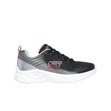 ZAPATILLAS SKECHERS MICROSPEC II ZOVRIS NIÑO 403924L/BKSR NEGRO