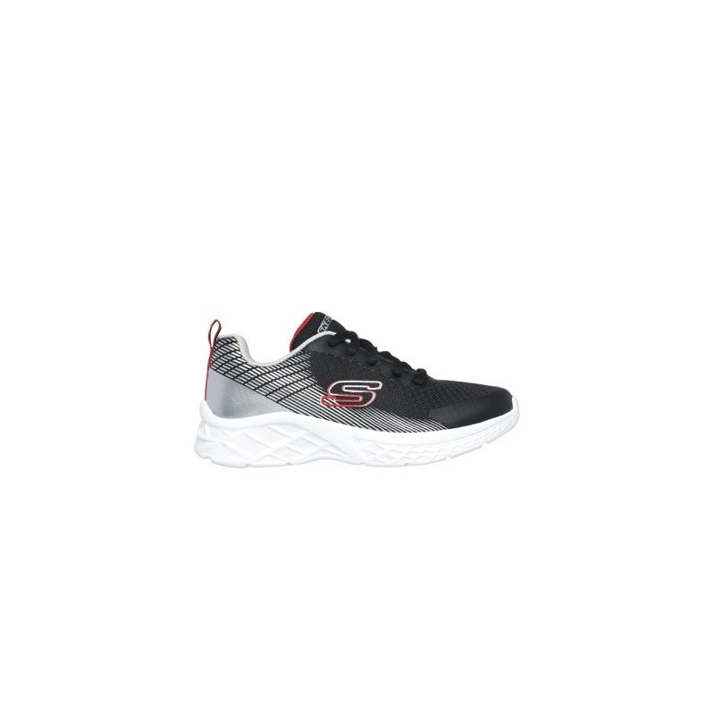 ZAPATILLAS SKECHERS MICROSPEC II ZOVRIS NIÑO 403924L/BKSR NEGRO