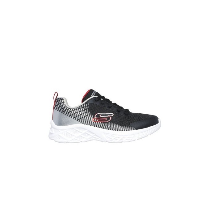 ZAPATILLAS SKECHERS MICROSPEC II ZOVRIS NIÑO 403924L/BKSR NEGRO