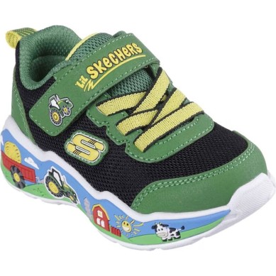 ZAPATILLAS SKECHERS PLAY SCENE BEBE 407065N/GNBK VERDE