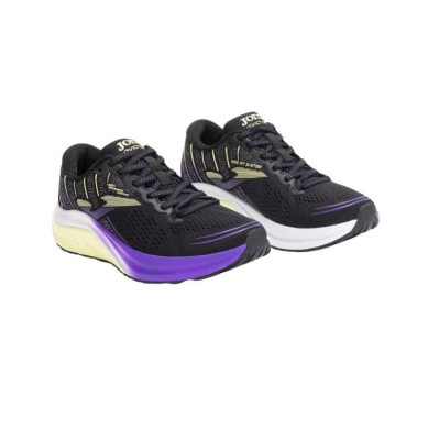 ZAPATILLA JOMA VICTORY MUJER 2501 NEGRA Y MORADA RUNNING