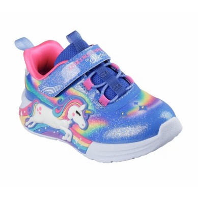 ZAPATILLA SKECHERS NIÑA LUCES UNICORNIO CHASER 302298N/BLMT