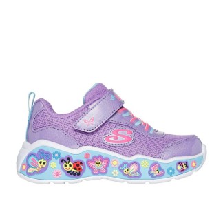 ZAPATILLAS SKECHERS FUN SQUAD BEBE 303158N/PRMT MORADA