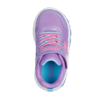 ZAPATILLAS SKECHERS FUN SQUAD BEBE 303158N/PRMT MORADA