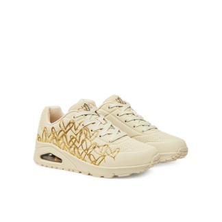 SKECHERS UNO GOLDEN HEART MUJER 177975/NTGD BEIGE DORADO