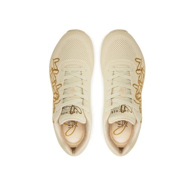 SKECHERS UNO GOLDEN HEART MUJER 177975/NTGD BEIGE DORADO