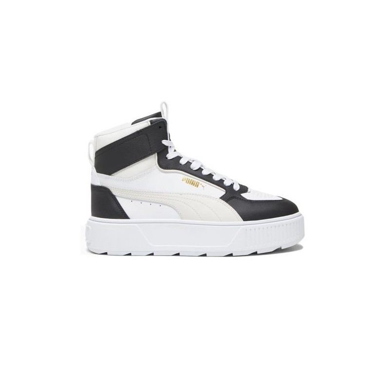 PUMA KARMEN REBELLE MID BOTA PLATAFORMA MUJER 387213 11 BLANCA Y NEGRA