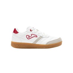 ZAPATILLA JOMA FUTBOL SALA MUNDIAL JR 2502 BLANCA Y BEIGE