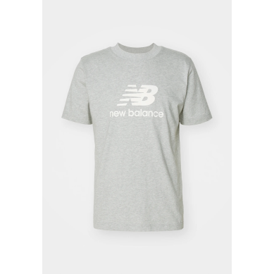 CAMISETA NEW BALANCE MUJER MANGA CORTA GRIS WT41502AG