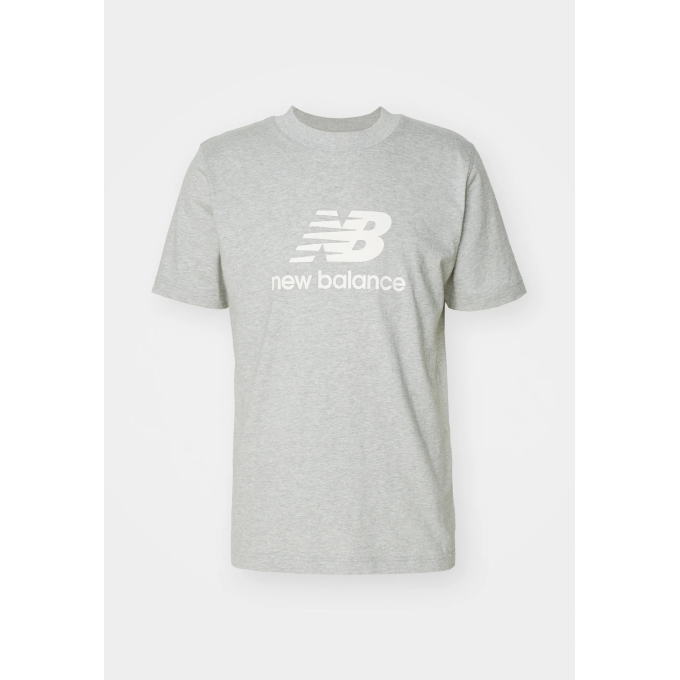 CAMISETA NEW BALANCE MUJER MANGA CORTA GRIS WT41502AG
