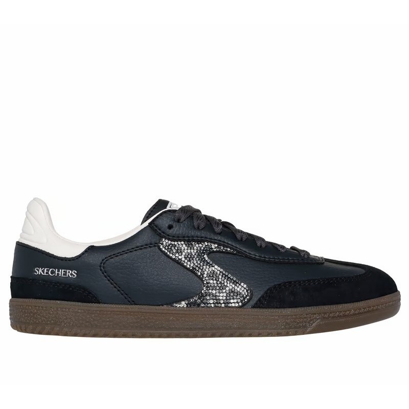 SKECHERS HOTSHOT-SHIMMERING SPORTS NEGRA PIEL 185239/BKW