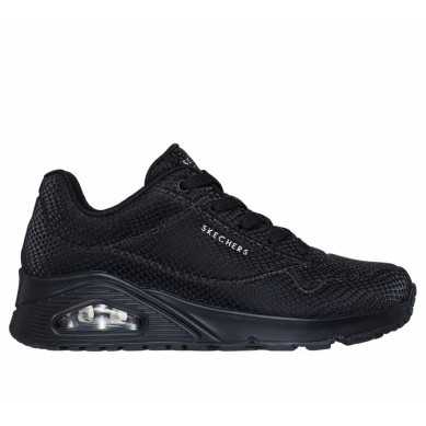 SKECHERS UNO SHINY SCALE MUJER 7177861/BBK  NEGRO PIEL