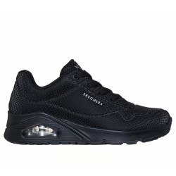 SKECHERS UNO SHINY SCALE MUJER 7177861/BBK  NEGRO PIEL