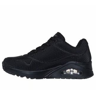SKECHERS UNO SHINY SCALE MUJER 7177861/BBK  NEGRO PIEL