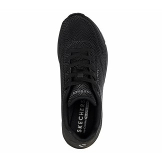 SKECHERS UNO SHINY SCALE MUJER 7177861/BBK  NEGRO PIEL