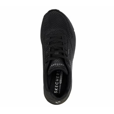 SKECHERS UNO SHINY SCALE MUJER 7177861/BBK  NEGRO PIEL