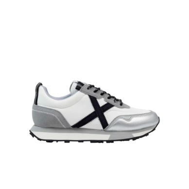 ZAPATILLA MUNICH MUJER  8215019 GRIS Y BLANCA