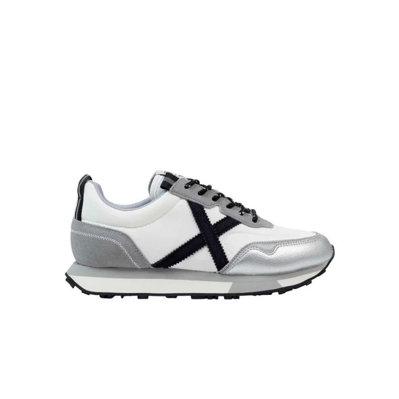 ZAPATILLA MUNICH MUJER  8215019 GRIS Y BLANCA