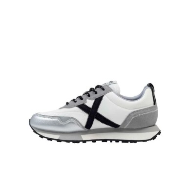 ZAPATILLA MUNICH MUJER  8215019 GRIS Y BLANCA