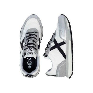 ZAPATILLA MUNICH MUJER  8215019 GRIS Y BLANCA