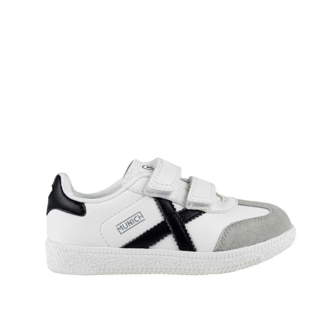 ZAPATILLA MUNICH FUTBOL SALA 8032001 NIÑO BLANCA VELCRO