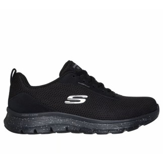 SKECHERS MUJER FLEX APPEAL 5.0 FRESH TREK WATERPROOF 150213/BBK NEGRA