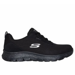 SKECHERS MUJER FLEX APPEAL 5.0 FRESH TREK WATERPROOF 150213/BBK NEGRA