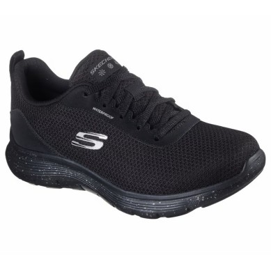 SKECHERS MUJER FLEX APPEAL 5.0 FRESH TREK WATERPROOF 150213/BBK NEGRA