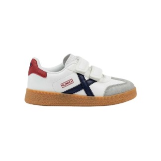 ZAPATILLA MUNICH FUTBOL SALA MINI BARRU 8032010 NIÑO BLANCA VELCRO