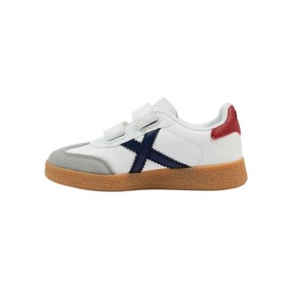 ZAPATILLA MUNICH FUTBOL SALA MINI BARRU 8032010 NIÑO BLANCA VELCRO