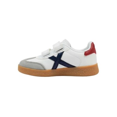 ZAPATILLA MUNICH FUTBOL SALA MINI BARRU 8032010 NIÑO BLANCA VELCRO