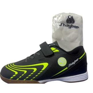 J´HAYBER ITALO FUTBOL SALA NIÑO GRIS Y FLUOR ZN49226