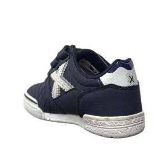 ZAPATILLA MUNICH FUTBOL SALA NIÑO G-3 ATMOSFERA 349 AZUL Y BLANCA