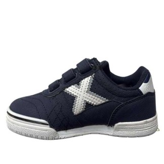 ZAPATILLA MUNICH FUTBOL SALA NIÑO G-3 ATMOSFERA 349 AZUL Y BLANCA