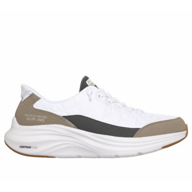 SKECHERS SLIP-INS CONTOUR FOAM  HOMBRE 232619/WTP BLANCO Y VERDE