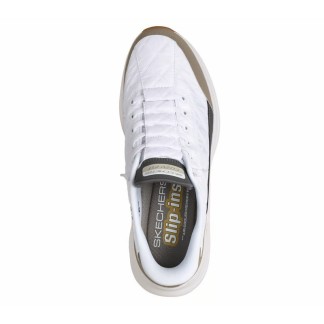 SKECHERS SLIP-INS CONTOUR FOAM  HOMBRE 232619/WTP BLANCO Y VERDE
