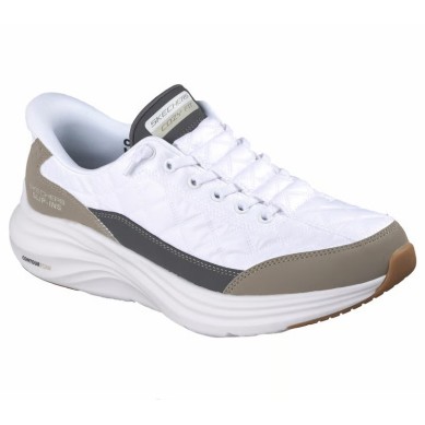 SKECHERS SLIP-INS CONTOUR FOAM  HOMBRE 232619/WTP BLANCO Y VERDE