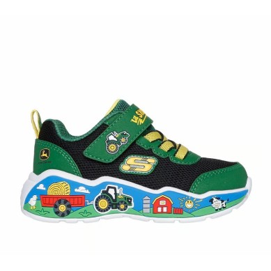 ZAPATILLAS SKECHERS PLAY SCENE BEBE 407065N/GNBK VERDE