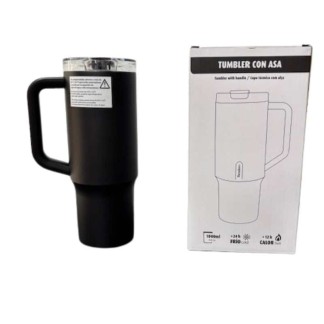 TUMBLER BOTELLA TERMO 1000ML NEGRO TANDEM 991322